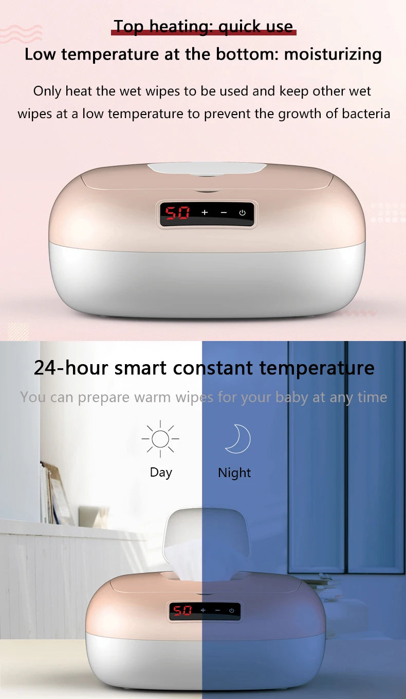 DMWD Household Wet Wipes Heater Electric Infant Baby Wet Tissue Facial Mask Heating Machine Adjustable Constant Temperature 220V