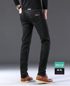 Su Lee Men's Jeans Spring and Summer New Straight Loose Business Elastic Versatile Long Pants Men's Cross-Border Men's Pants