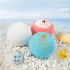 12pcs Kids Bath Bombs With Surprise Sea Animal Toys Inside Ocean Bath Salt Balls unique relieve fatigue Safe Ingredients