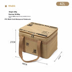 30-42L Tactical Camping Storage Bag Insulated Folding Box Waterproof Picnic Tableware Field Equipment Outdoor Gear Organizer