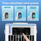 Mini Air Conditioner Air Cooler Fan Portable Water Cooling Fan Mobile Air Conditioning Fan For Room Office Cars