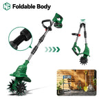 NewBeny Electric Garden Tiller Cultivator Scarifier Foldable Rototiller Soil Loosener Garden Tool