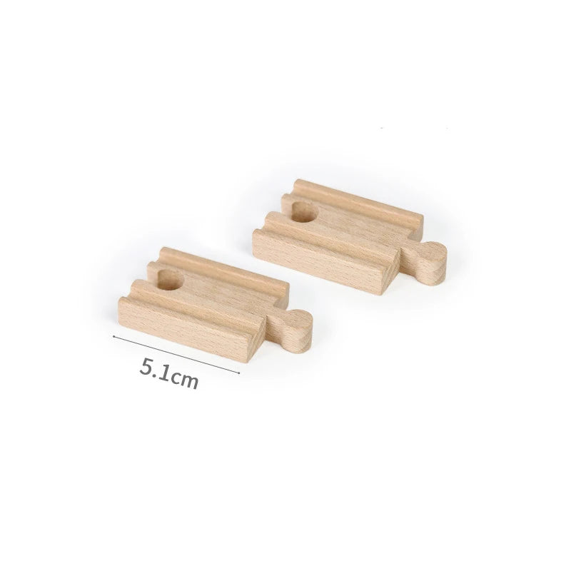 Wooden Train Track Assembly Toys For All Thomas Trains Car Bridge Piers Traffic Light Beech Wooden Railway Kid Creative Toy