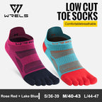 WRELS Toe Socks Running Socks for Men Women Athletic Breathable Five Finger Socks High Performance Athletic  Five Toe Socks
