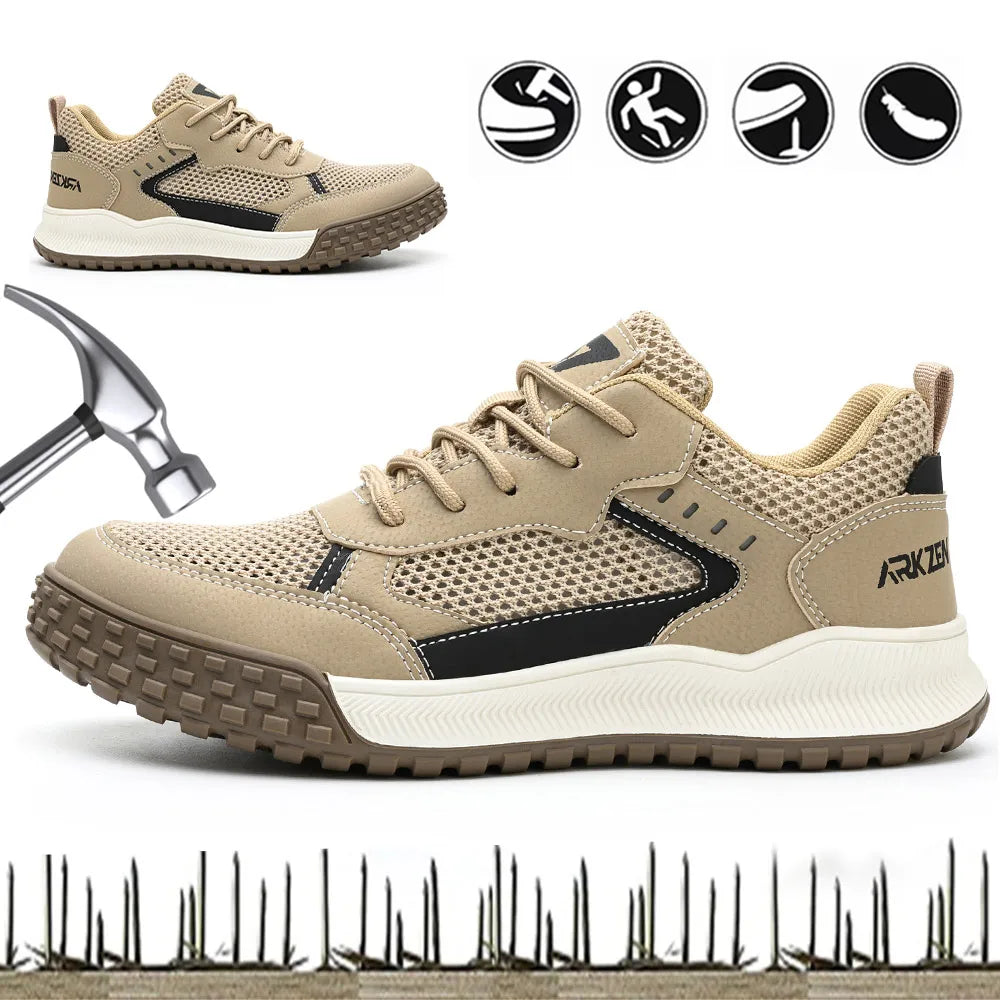 Safety Shoes Man S3 with Steel Toe Boots, EU Standard Kevlar Work Shoes Man Lightweight, CN39-46 Protective Working Shoes Woman Main image