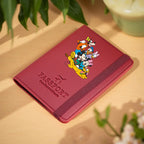 Mickey and Minnie Passport Wallet, Passport Holder, Travel Card Holders with Drawstring Closure for Holiday Use & Travel Commute