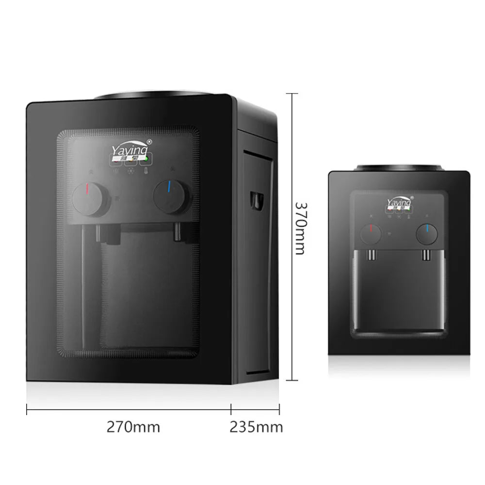 Hot Cold Electric Water Dispenser, 3kg Compact Desktop Water Cooler, Stainless Steel Inner Tank for Home Office