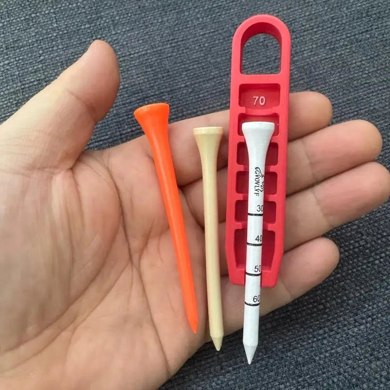 Golf Tee Elevator 3D Printed Golf Tee Height Gauge Portable Tee Height Setter Precise Placement at 20-70mm Gift for Golfers Secondary image