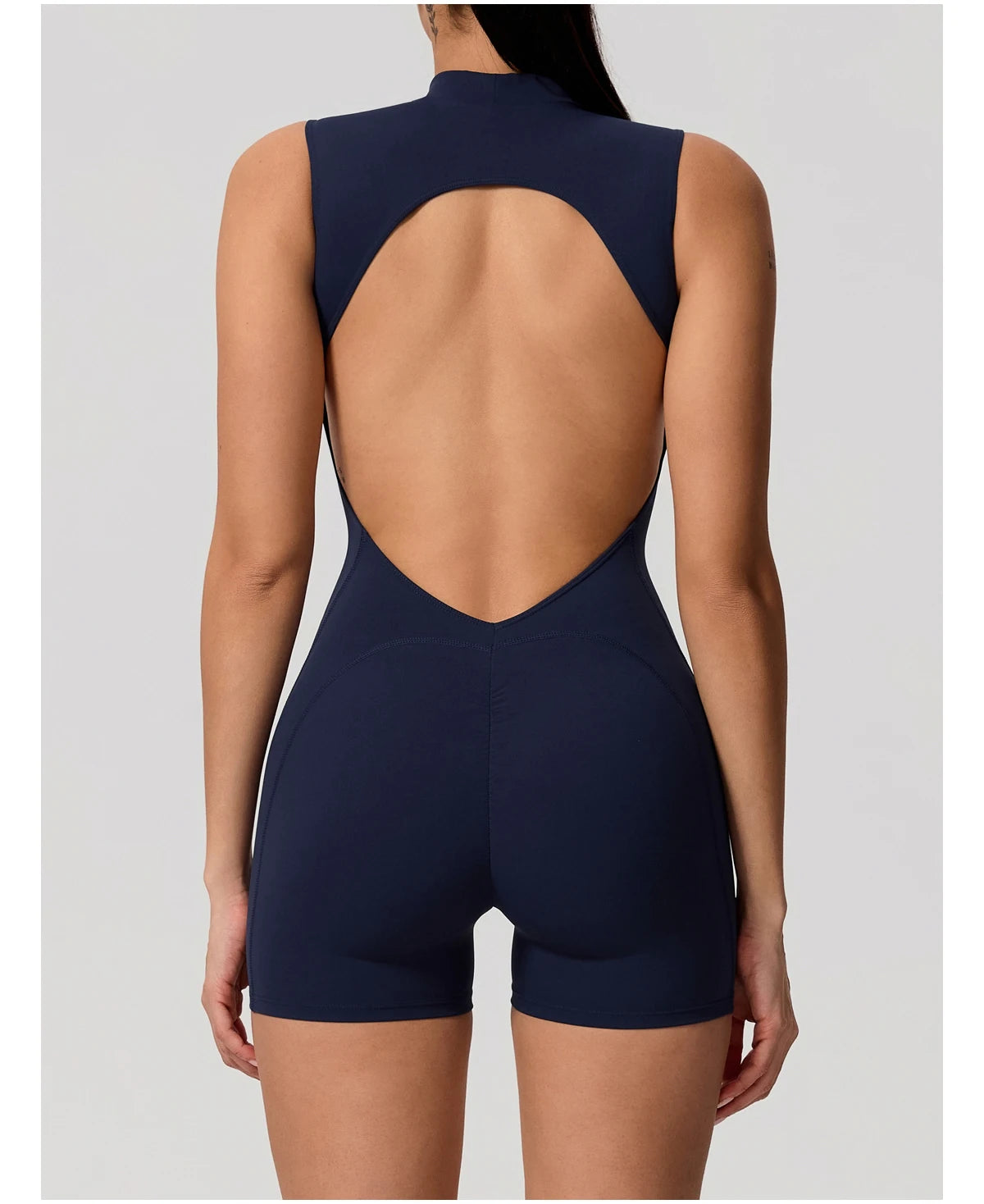 Hearuisavy Summer Sports Overalls Women Gym High Stretch Sleeveless Yoga Bodysuit Running Push Up Butt-Lifting Fitness Jumpsuit