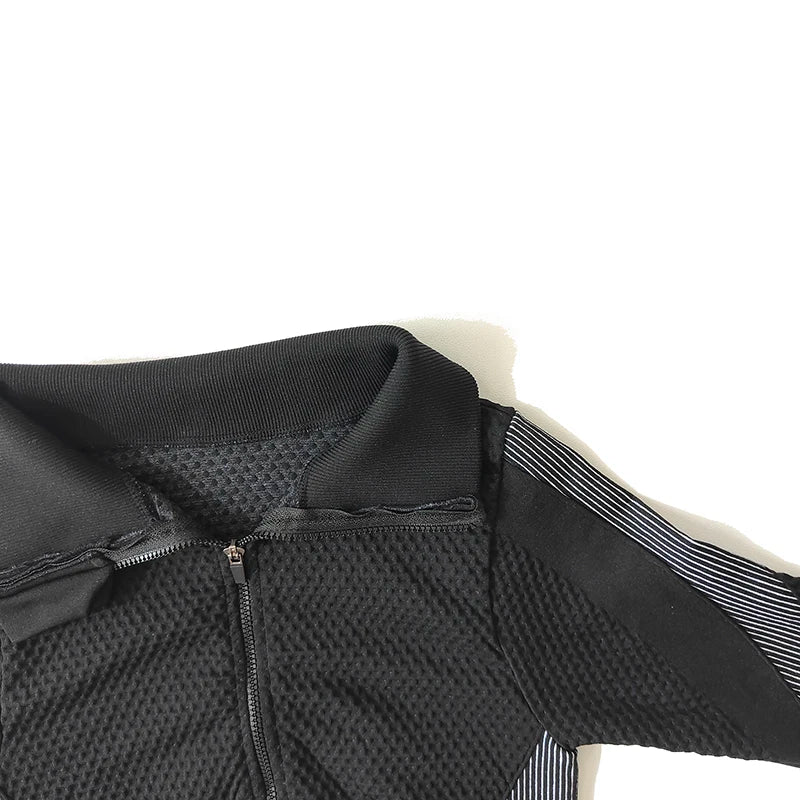 2/3Pcs Women Yoga Suit Seamless Knitted Yoga Pants Leggings Clothing Zipper Long Sleeve Crop Top Fitness Wear Sportswear Gym Set