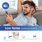 2 in 1 Ear Wax Removal Vacuum Set with 3 Levels Suction Nasal Aspirator Ear Cleaner for Adults And Kids Safe Ear Suction Tool