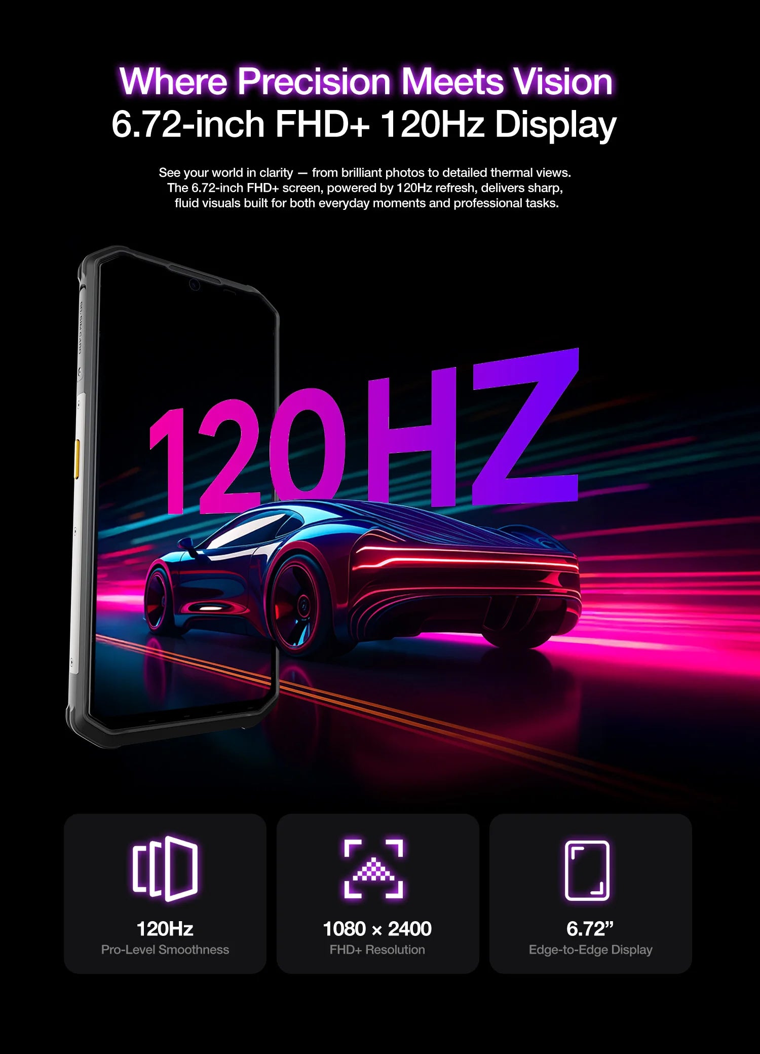 AGM G3 PRO 5G Rugged Phone 512GB ROM +24(12+12)GB RAM Thermal Imaging Camera Smartphone Android15 Fast Charge  Wireless Charging