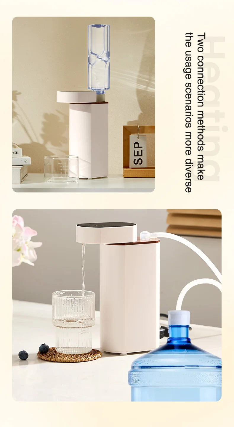 2000W Instant-Heat Water Dispenser 3-Second Rapid Heating Compatible with Mineral Water/Bottled Water Portable Water Dispenser