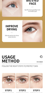 SADOER  Retinol Eye Cream Reduces Dark Circles and Wrinkles Moisturizes and Tightens The Eyes, Eye Cream Korean Eye Care Product