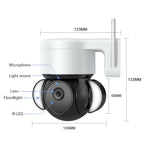 5MP Security Camera Outdoor Wireless 2.4G WIFI PTZ Auto Tracking Cameras Floodlight Color Night Vision IP66 Waterproof Two Way Audio Surveillance Cam