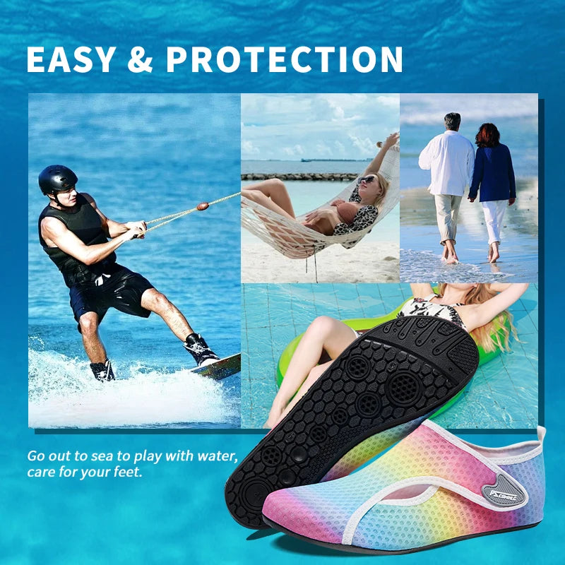 Women Beach Water Shoes Beach Sneaker Socks Man Barefoot Yoga Shoes Quick-Drying Surfing Swimming Shoes Barefoot Water Skin Sock