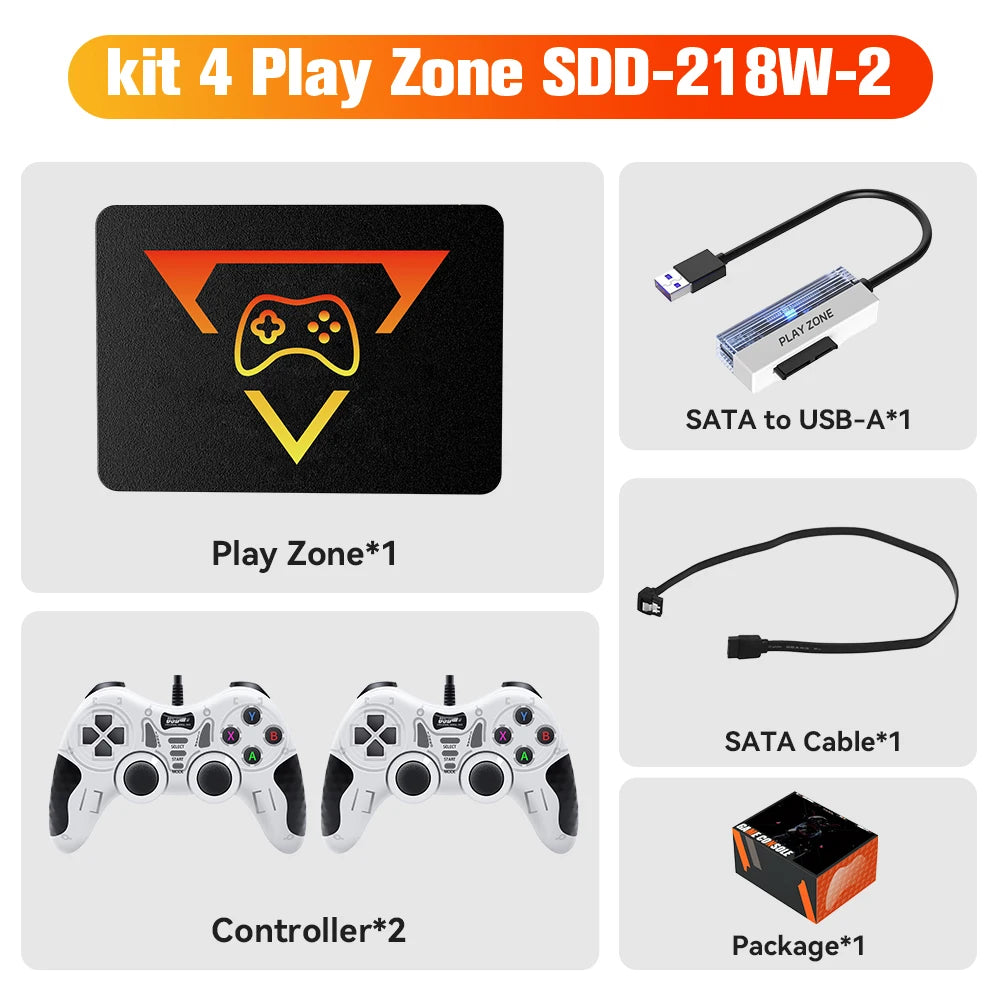 1TB Portable Gaming SSD 3 System in 1 Game Console 80+ Emulators for PS5/PS4/XBOX/XBOX One/PS3/SWITCH with 16191 3D & Retro Game