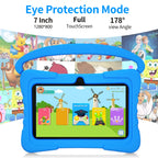 7 Inch Kid Tablet Android 13 Quad Core 4GB RAM 64GB ROM 4000mAh WiFi Bluetooth Children's Gift Kids Software with Silicone Case