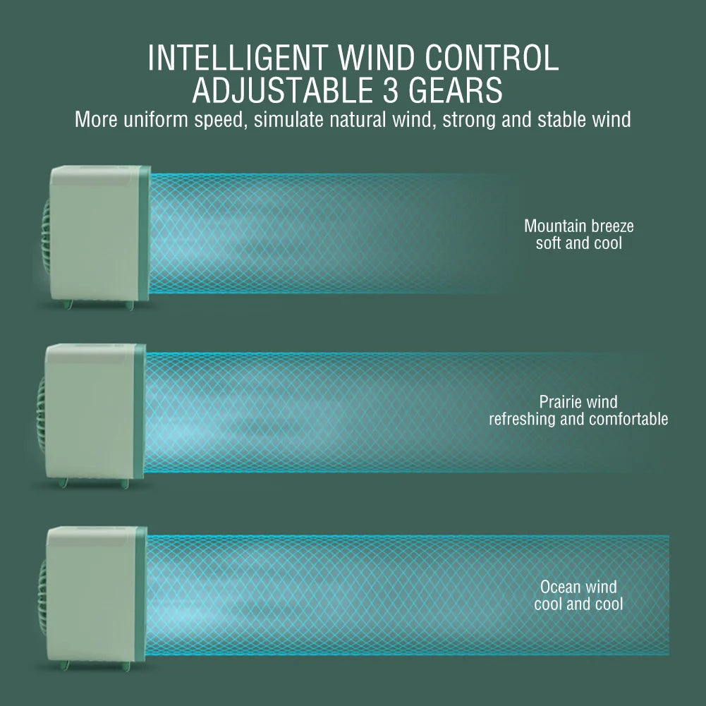New Portable USB Chargeable Mini 3 Gear Air Conditioner Cooler Fan Air Conditioner Air Cooling Office Desktop Fan