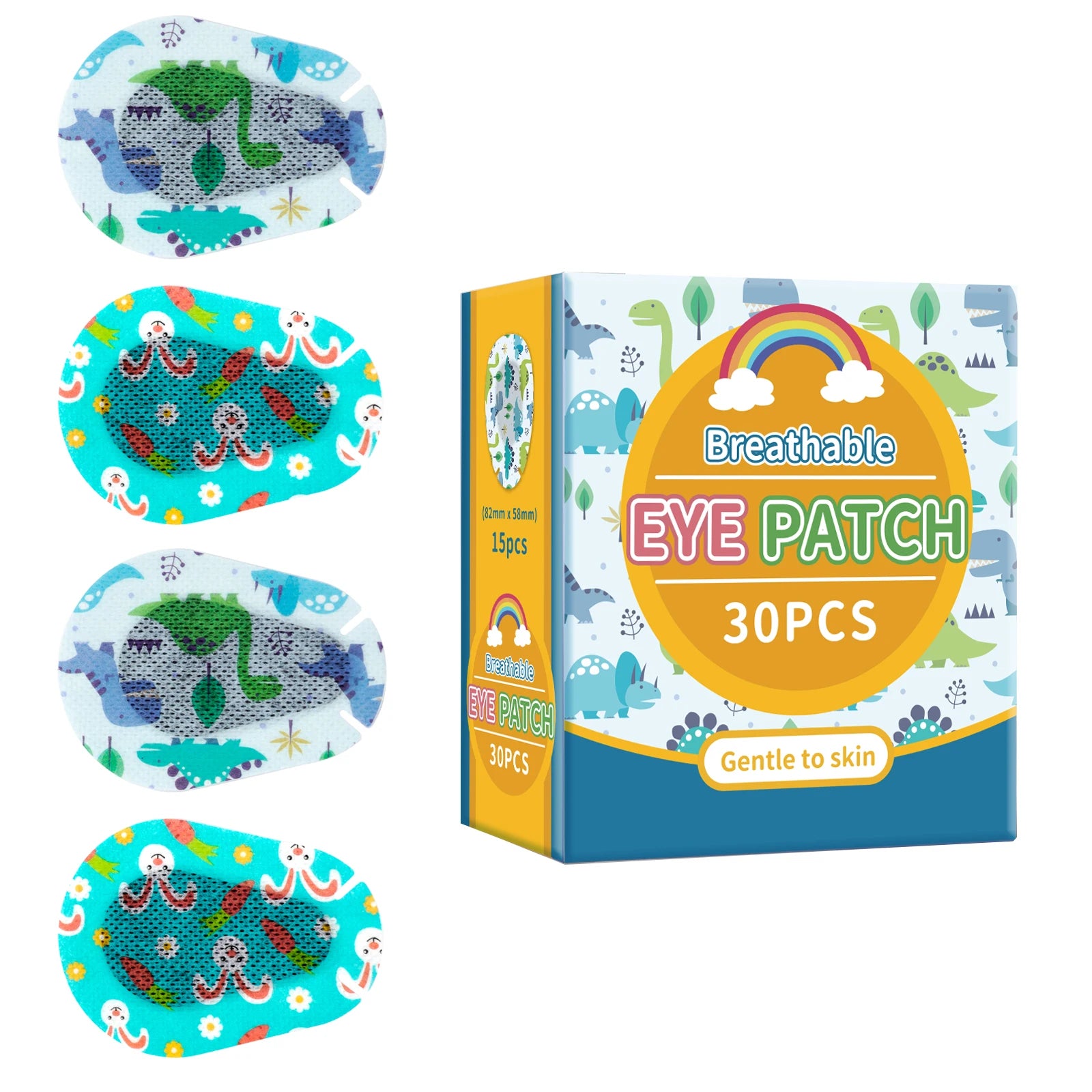 30Pcs Hot New Amblyopia Eye Patch Adhesive Eye Patches Medical Sterile Eye Pad Protect Eyesight for Kids Girls Boys Vision Care