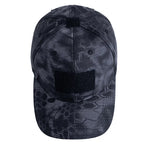 Men's Camouflage Tactical Baseball Cap With 3 Velcro Patches Military Camouflage Hat Cap For Outdoor Jugle Fishing Hiking Caps