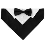Sucado Bow Tie Dog Collar Tuxedo Bandana Adjustable Formal Puppy Triangle Neck Wear for Wedding Birthday Dress-up Cosplay Party