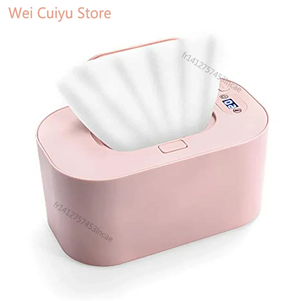 New Baby Wipe Warmer Heater Wet Towel Dispenser Napkin Heating Box Home/Car Use Mini Wipe Warmer Case Disinfecting Wipes Main image