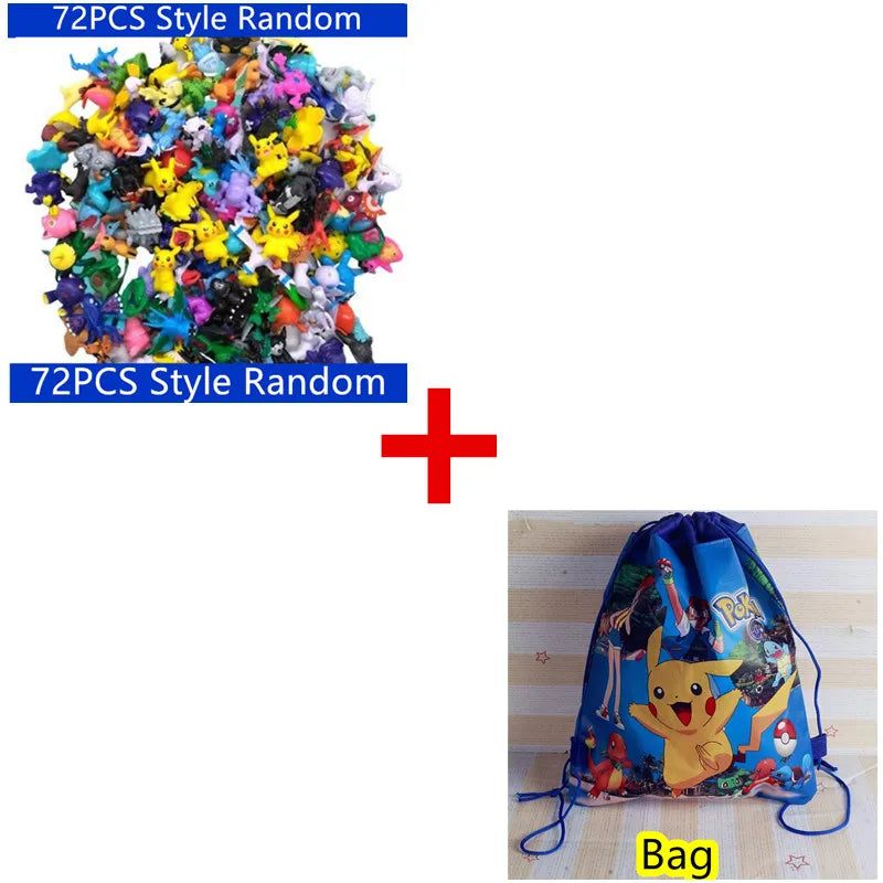 144 Style Anime  Action Figure Model Pokemon Figure Toys Ornamental Decoration Collect Toys For Children's Christmas Gift