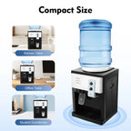 500W Electric Hot and Cold Water Cooler Dispenser 220V Countertop Water Cooler Dispenser 4.5-18.9L Water Dispensers Cooler Water