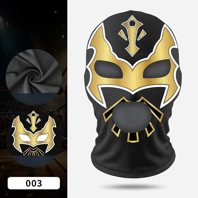 Boxing Mask Wrestling Mask Elastic Milk Silk Mask Lycra Fabric Print Halloween Party Dress Up Costume Party Mask
