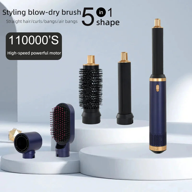 5 in 1 Hair Dryer Brush Hot Comb Set Professional Curling Iron Hair Straightener Styling Tool For Professional Hair Dryer Main image