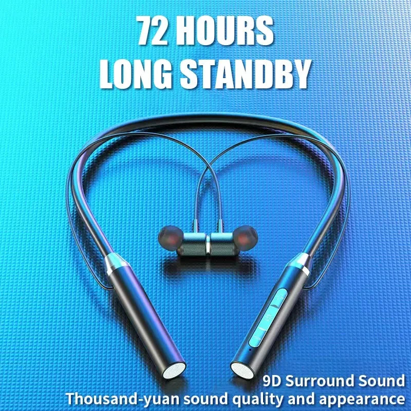 Wireless Bluetooth Headphones Neck Stereo Noise Reduction Universal Sports Earphone Microphone Main image