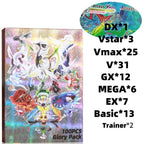 60-100Pcs New English French Spanish Pokemon Cards GX MEGA EX TAG TEAM Vstar Game Battle Card Hot Sale Collection Card Kids Gift