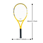 BaboBee 100% Full Carbon Fibre Premium Professional Tennis Racket Free Bag & Overgrip, 55-65lbs Threaded, Ultra-light 265±5g