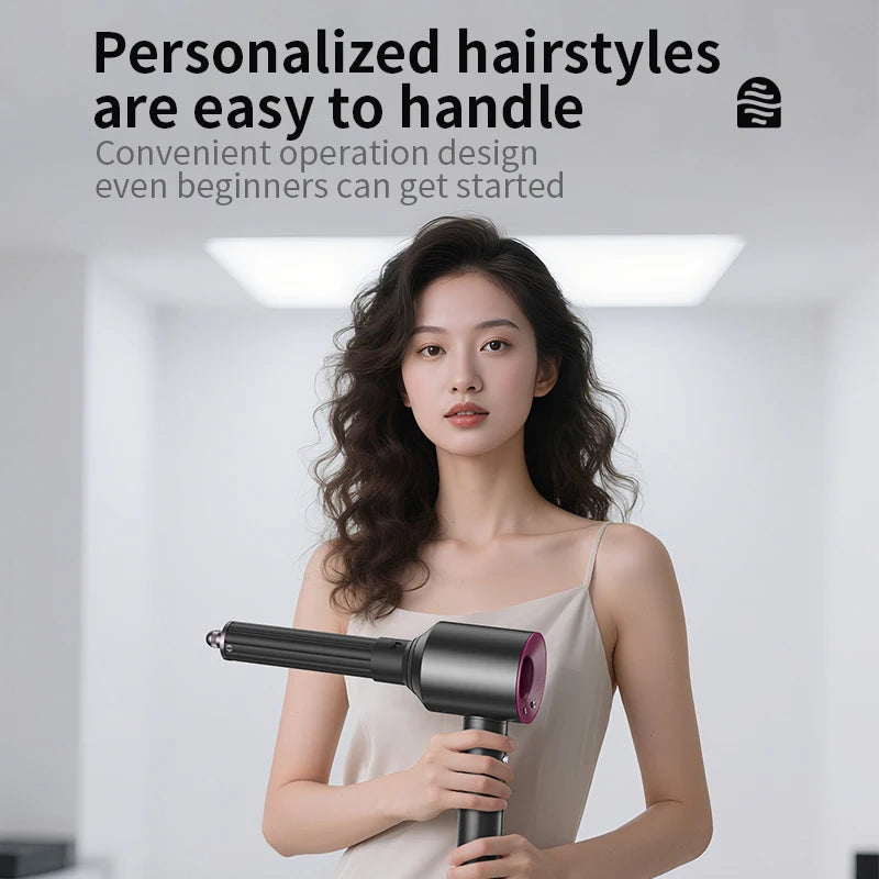 Automatic Curling Iron Hair Styling Tool for Hd15/16/17/18 Curling Wand 1.25 Inch Fast Heating Anti-Scald Ionic Hair Accessories