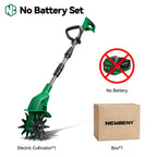 NewBeny Electric Garden Tiller Cultivator Scarifier Foldable Rototiller Soil Loosener Garden Tool