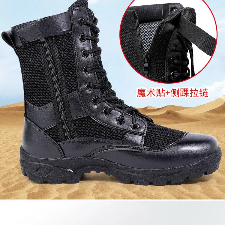 Summer Ultralight   Boots Men Womens Zipper Mesh Breathable Canvas Outdoor Hiking Shoes  Training Work Shoes