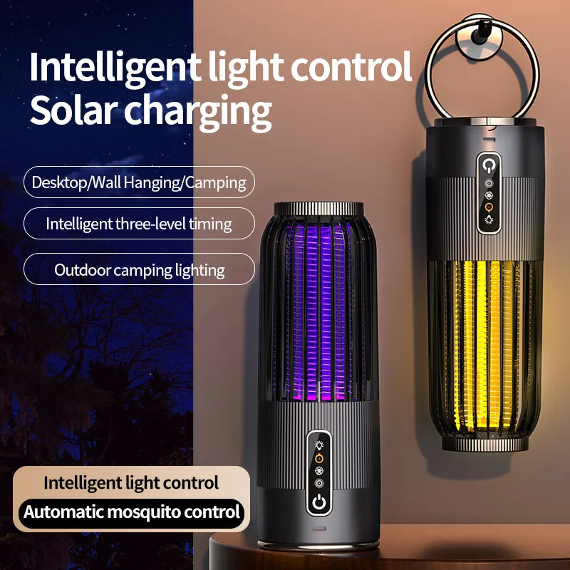 2500V Solar Powered Mosquito Killer Solar Charging Outdoor Camping Mosquito Lamp 3-Level Timing Control Mosquito Terminator Secondary image