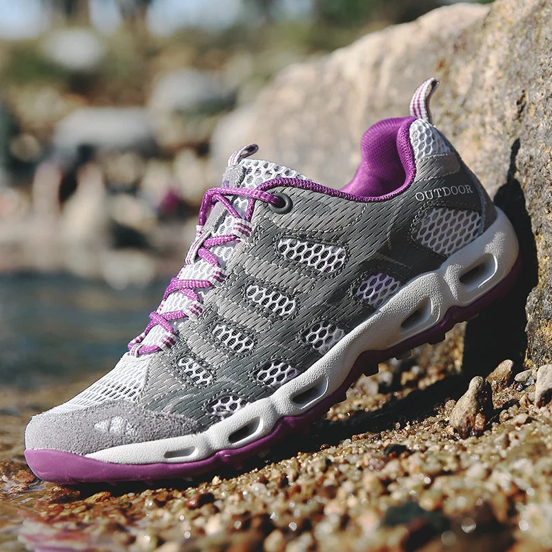 Outdoor Women Trekking Shoes Woman Hiking Camping Tourism Treking Sneakers Mountain Hike Tracking Wandelschoenen Dames Summer