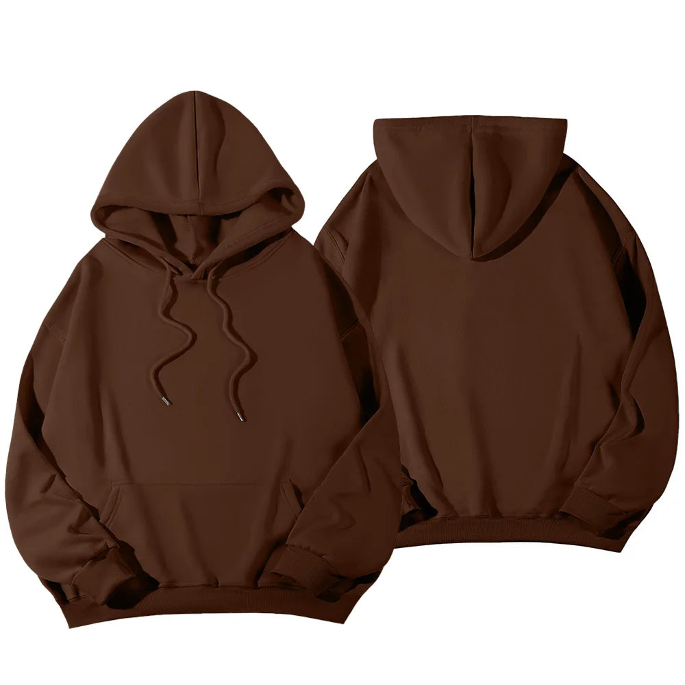 Women's Hoodies Pullover Spring Autumn Casual Hoodie 2026 Sweatshirts Solid Color Hoodies Oversize Black Sweatshirt Women Top