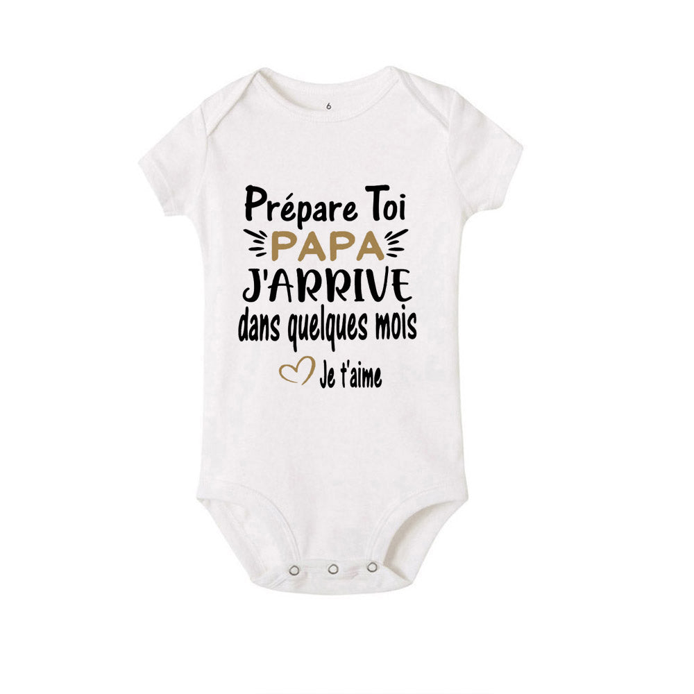 Prepare Yourself PAPA I'm Coming In A Few Month Announcement Pregnant Baby Bodysuit Boy Girl Toddler Jumpsuit Infant Shower Gift