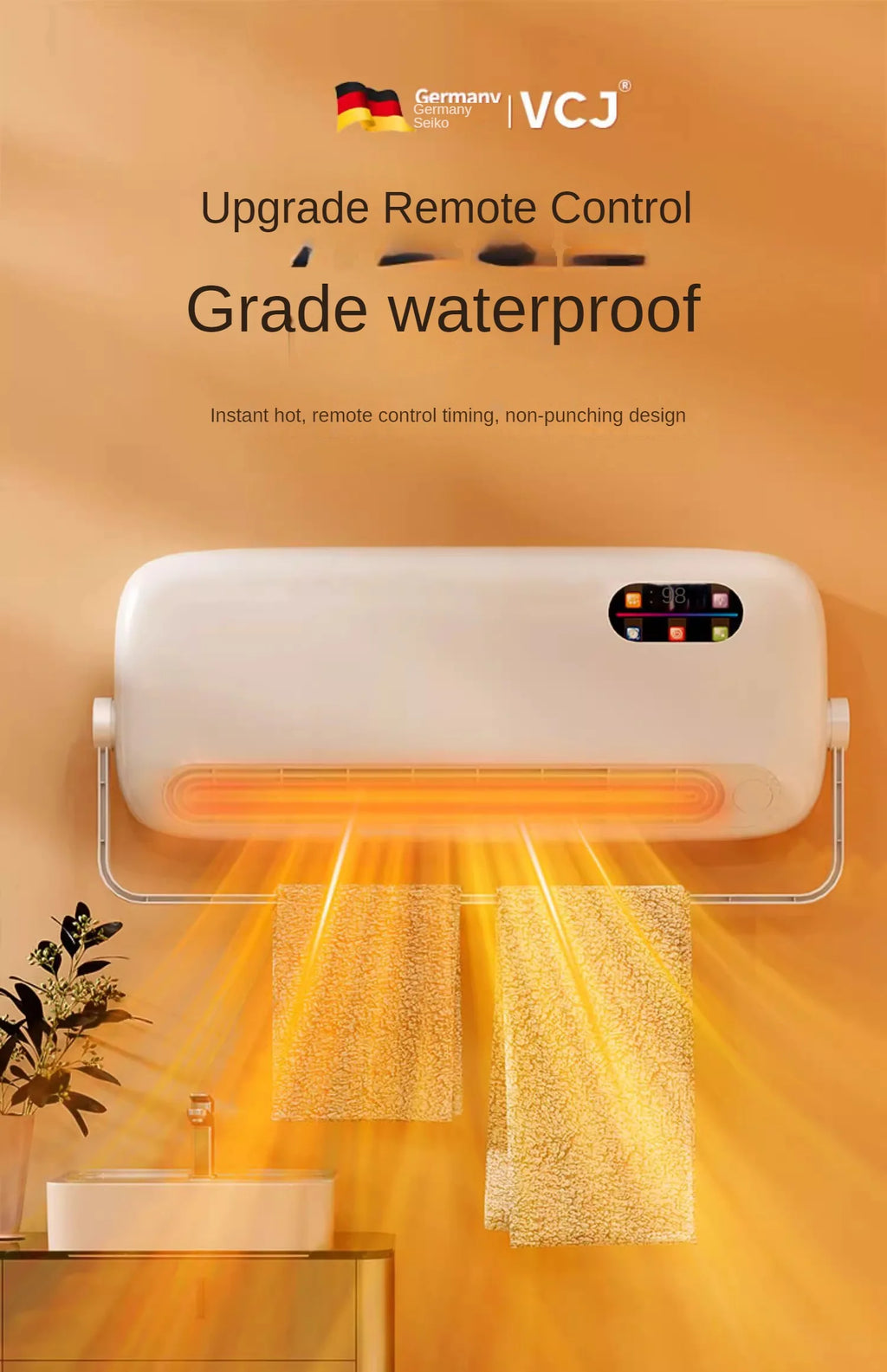 Refrigeration Air Conditioner Fan Cooler Home Wall-Mounted Mute Mobile  Air Conditioning Cold Air Fan Cooling and Heating