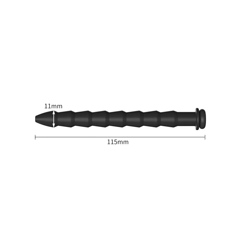 5 Sizes Curved Urethral Sound Penis Insert Stimulation Dilator Chastity Catheter Hollow Penis Plug With Stopper Sex Toys For Men