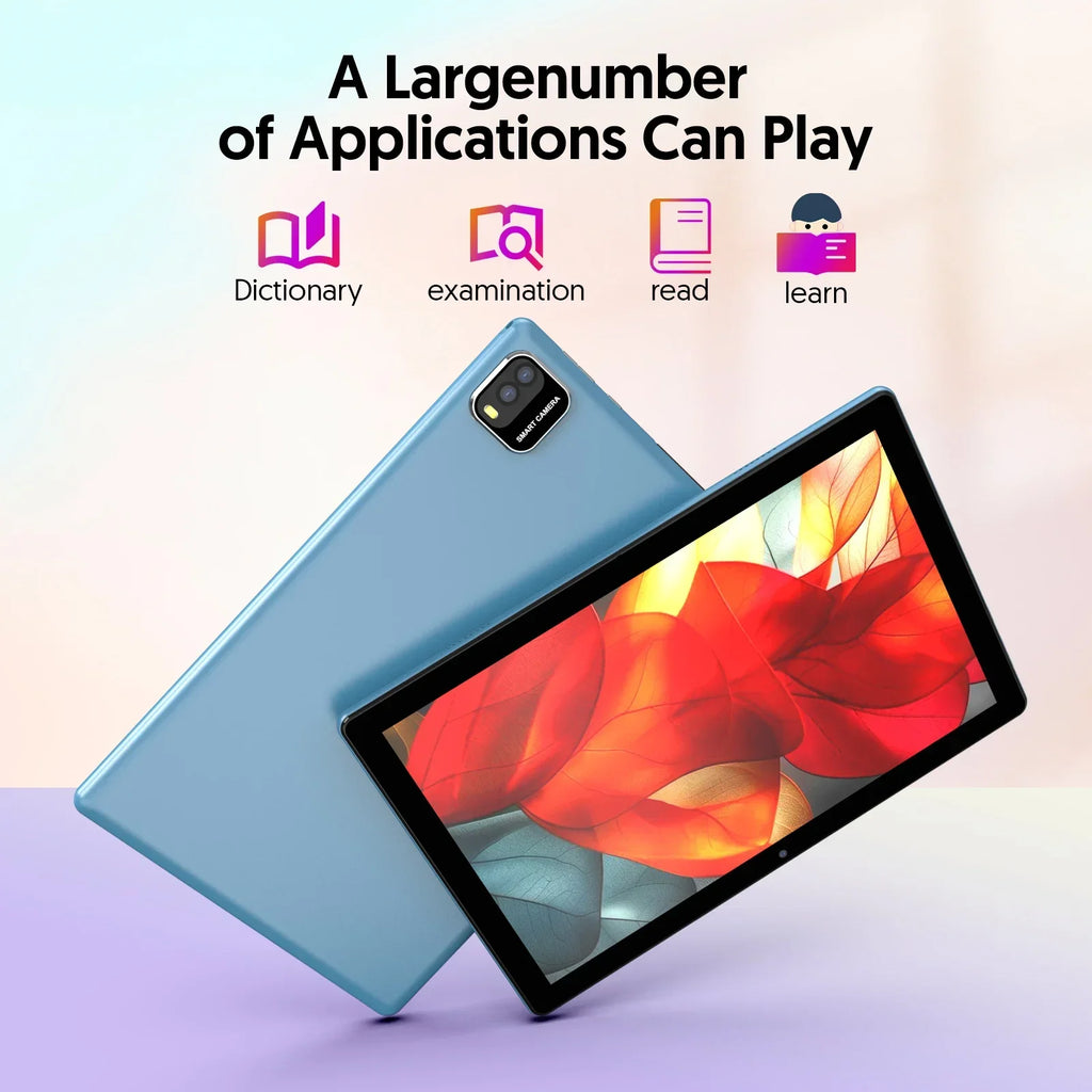 Latest Global Version Android 15 Tablet, 10-inch Tablet, Quad-core Processor, 1280*800 Resolution, 12 (3+9) GB RAM, 64GB Storage