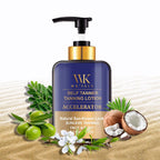WK JALY Self Tanner Body Lotion, Fair To Medium Skin Tone, Sunless Tanning Moisturizer With Coconut Oil, Carrot Oil, Shea Butter