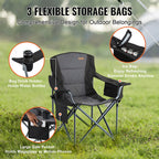SucceBuy Outdoor Camping Chair 350lbs High Load Ultralight Folding Chair Portable Beach Hiking Picnic Travel Seat Fishing Tool