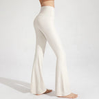 Naked High Waisted Waist Cinching Hip Lifting Fitness Exercise Elastic Bell Bottom Pants Women Casual Outdoor Running Yoga Pants