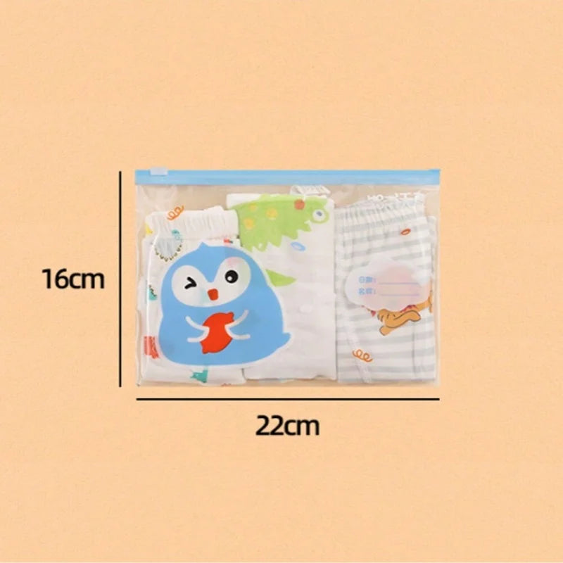 5pcs multi-size maternity bag storage bag Mother and baby outing clothes diaper travel packaging Zipper bag