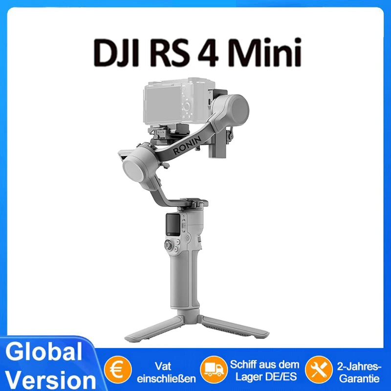 DJI RS 4 Mini Smart Sensitive Tracking Works With Cameras Smartphones Quick Vertical Change Ready In 1S Handheld Gimbal Camera Main image