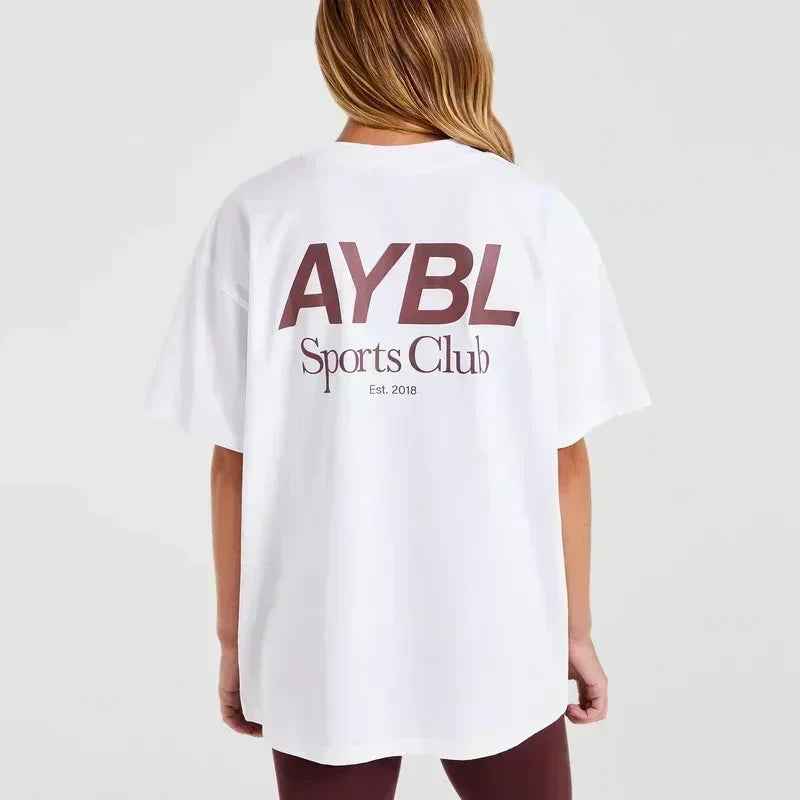 High Quality Women Men Fashion Letter Printing Sports Fitness Short Sleeved T-Shirt Crew Neck T Shirt Tops Unisex Tee Clothing